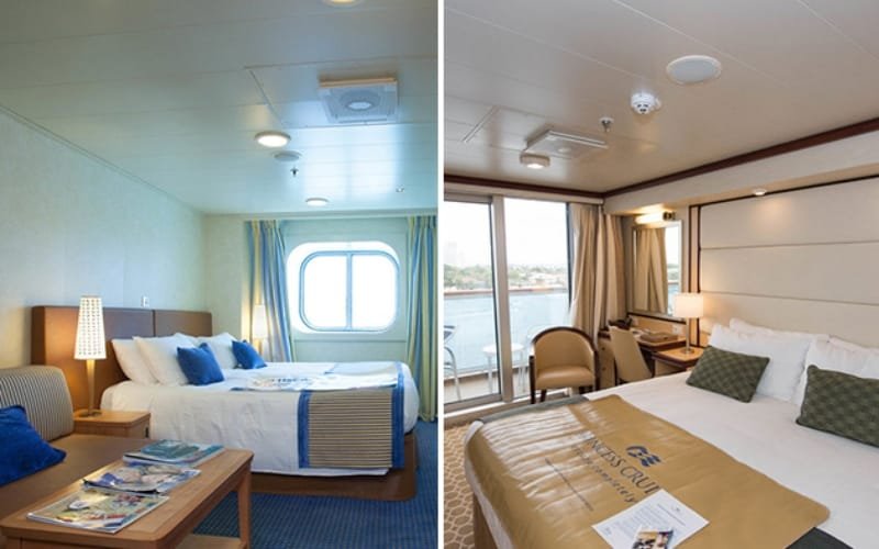 Features of Oceanview and Balcony Cabins on Cruise Ships